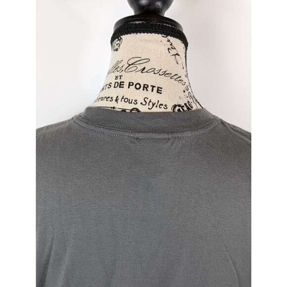 Pyramid Womens Medium T-Shirt Vinyl Junkie Graphic Gray Short Sleeve Music Tee - Picture 6 of 10